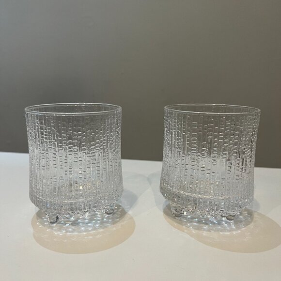 Pair of Iittala Ultima Thule Drinking Glass, Whisky Glass, The Rocks, Tapio Wirr - Picture 1 of 2